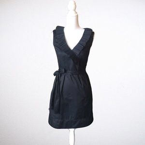 Black Ruffle Dress by Ann Taylor LOFT